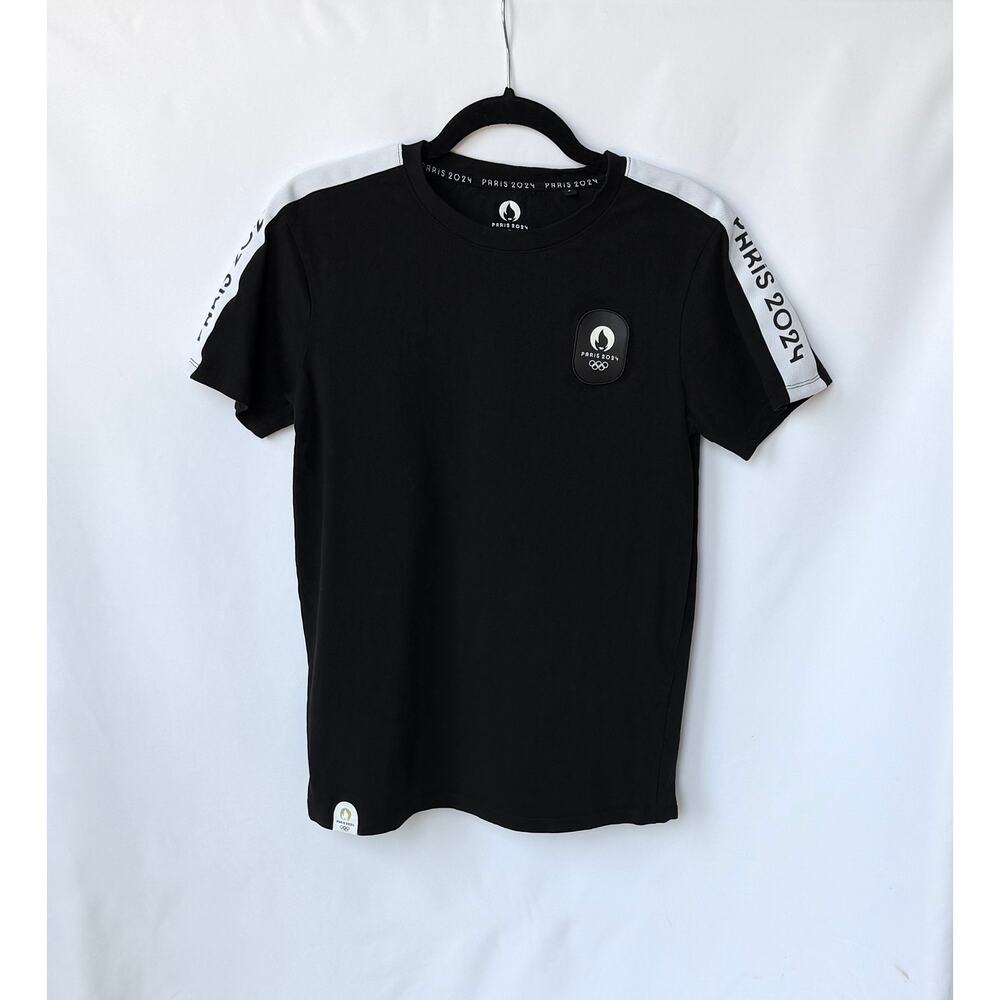Paris 2024 Olympics Black T Shirt Official Licensed Logo Tee Size Small